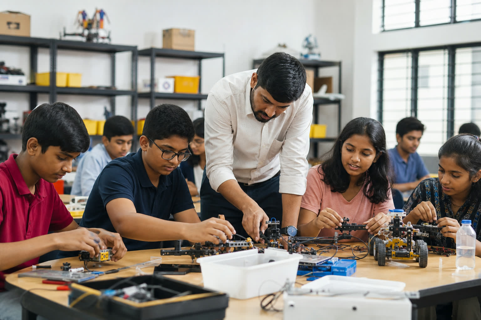 School robotics workshops and lab programs